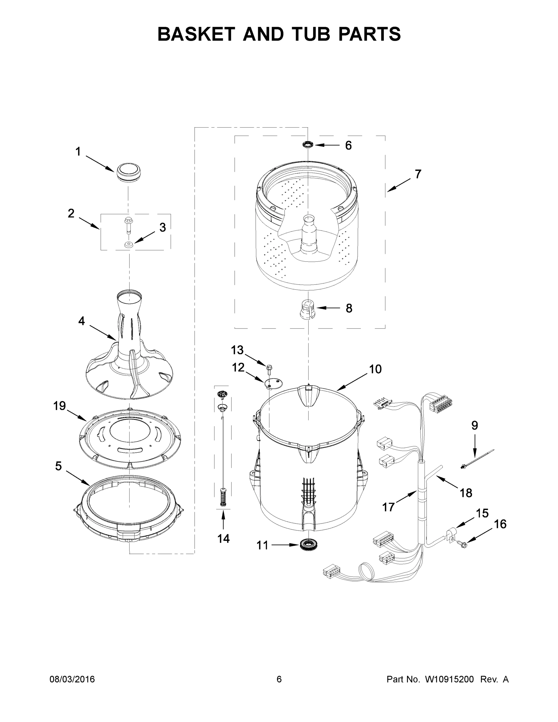 04 - BASKET AND TUB PARTS