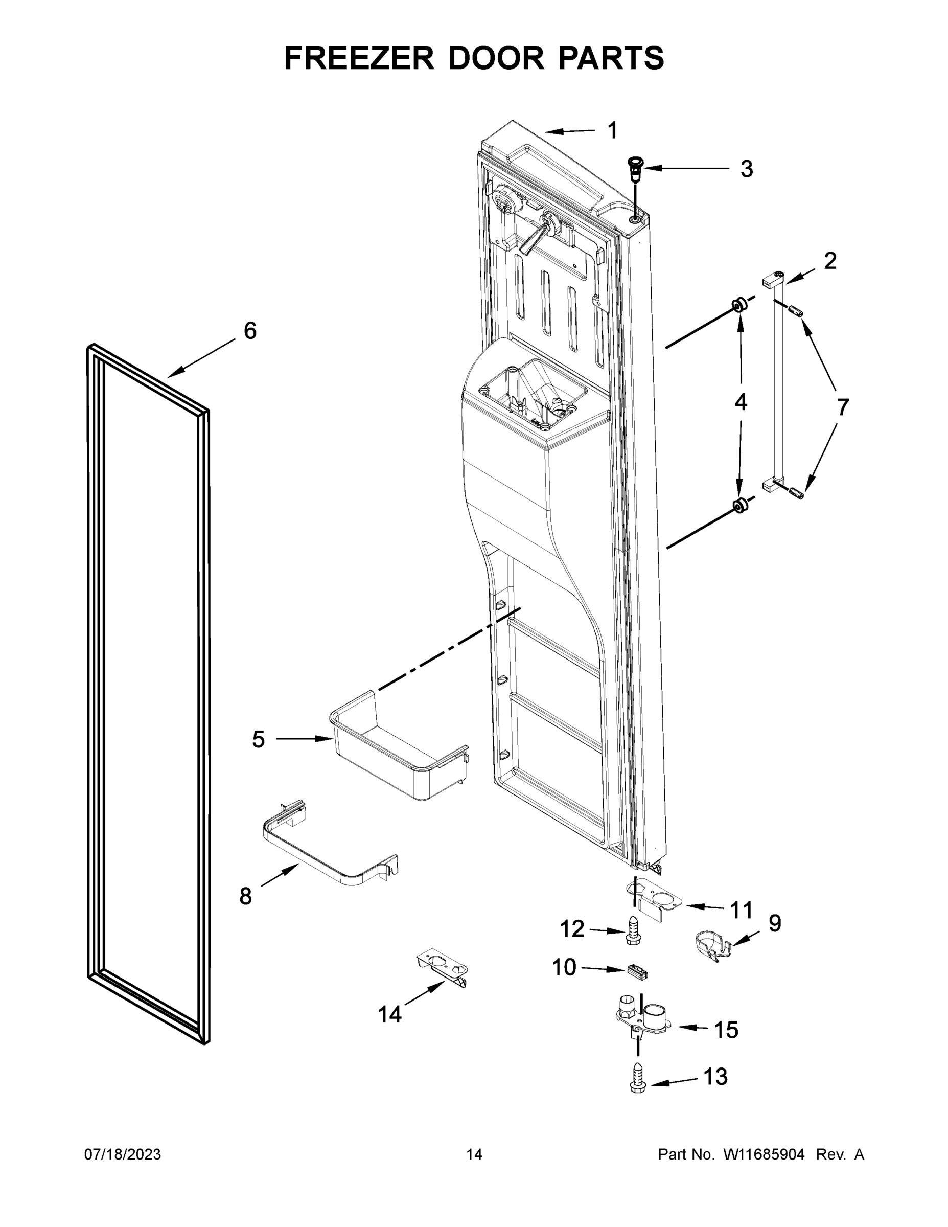 08 - FREEZER DOOR PARTS