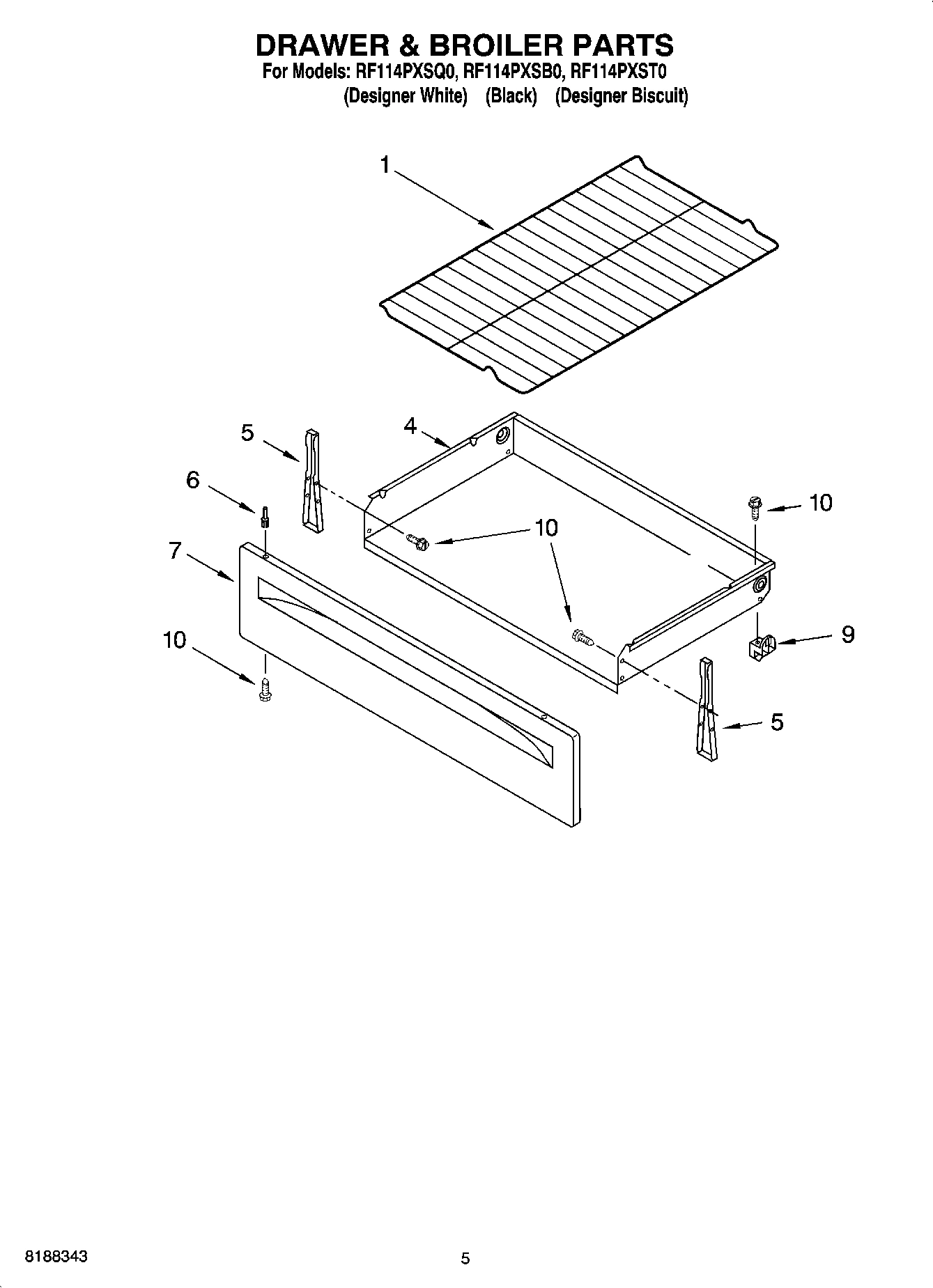 04 - DRAWER & BROILER PARTS