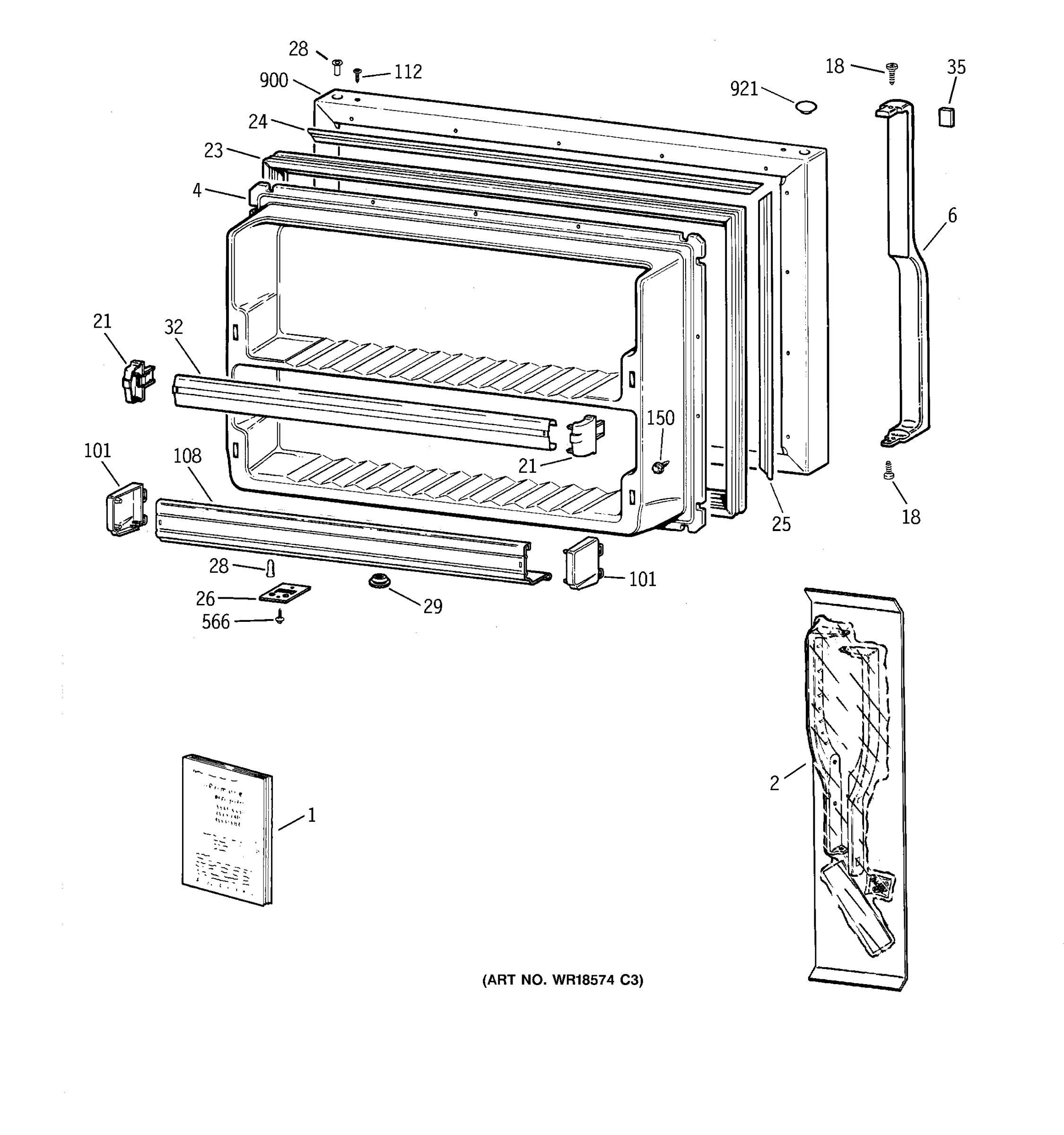 FREEZER DOOR