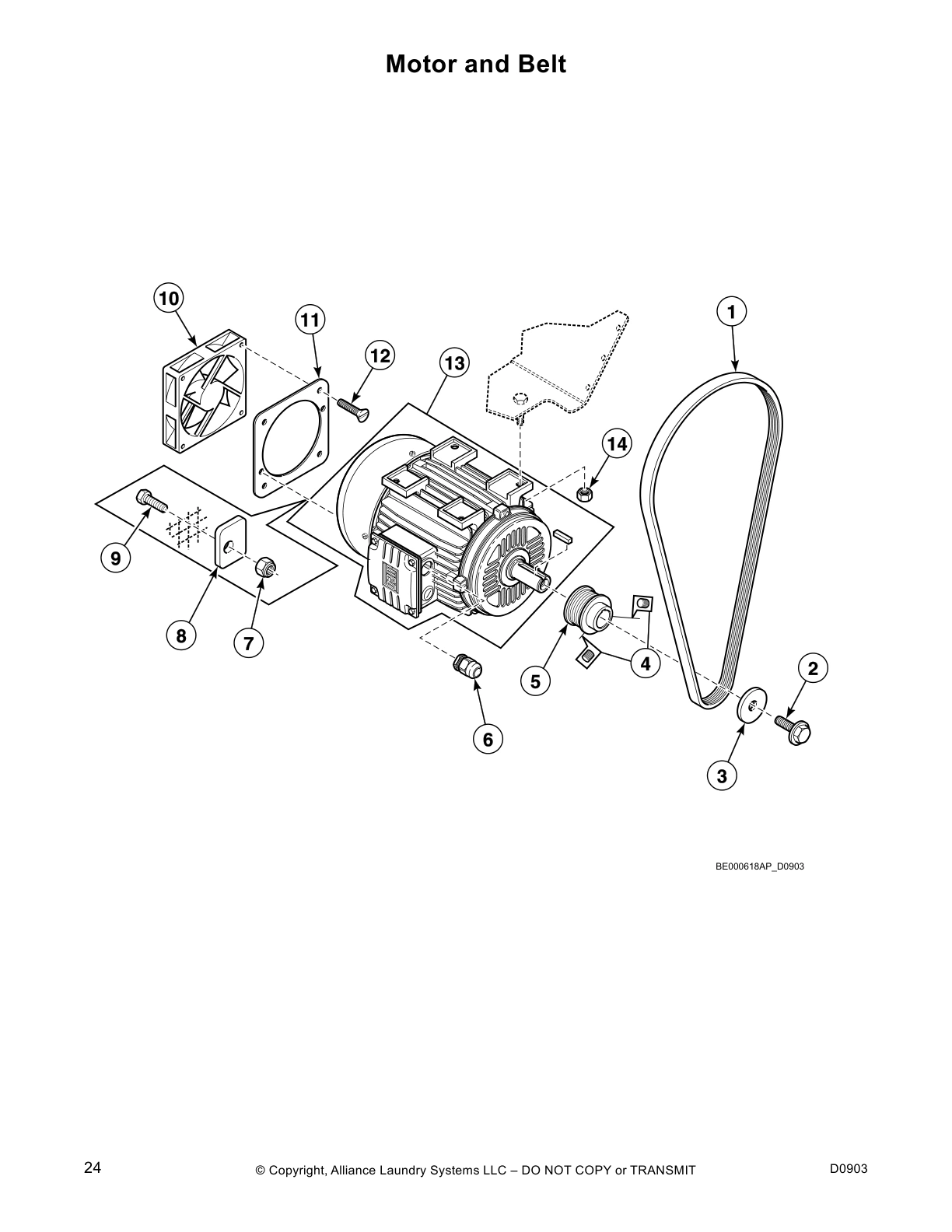 Motor and Belt
