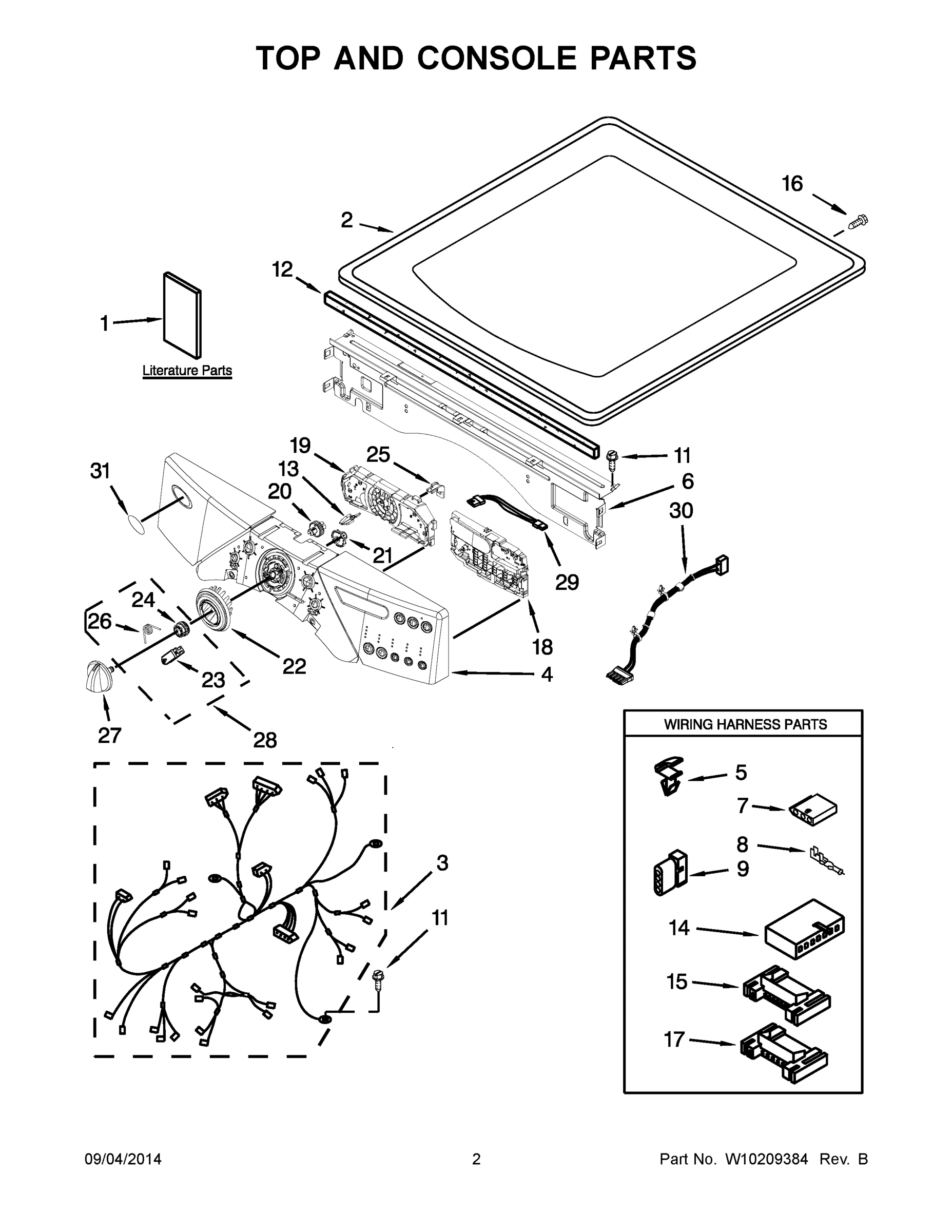 02 - TOP AND CONSOLE PARTS