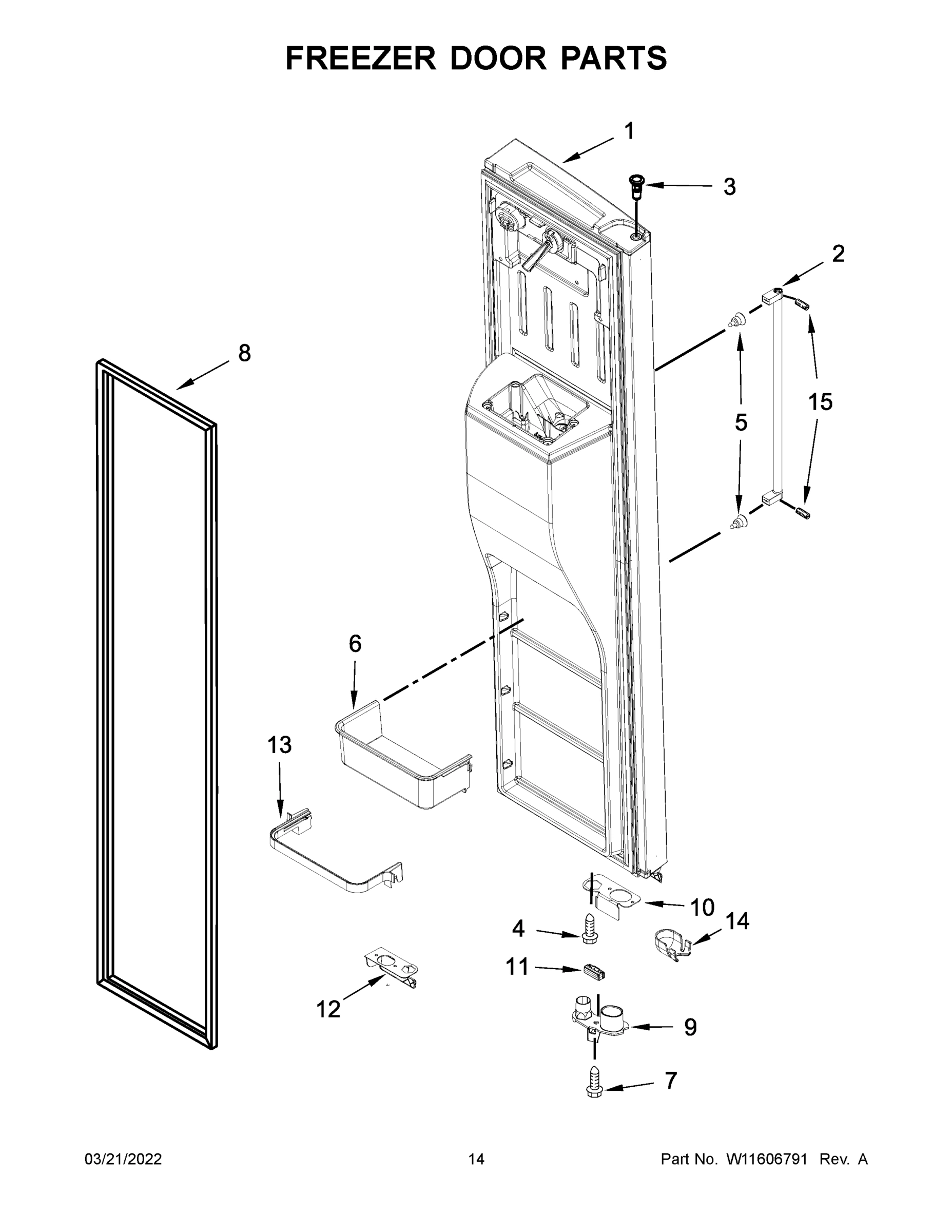 08 - FREEZER DOOR PARTS