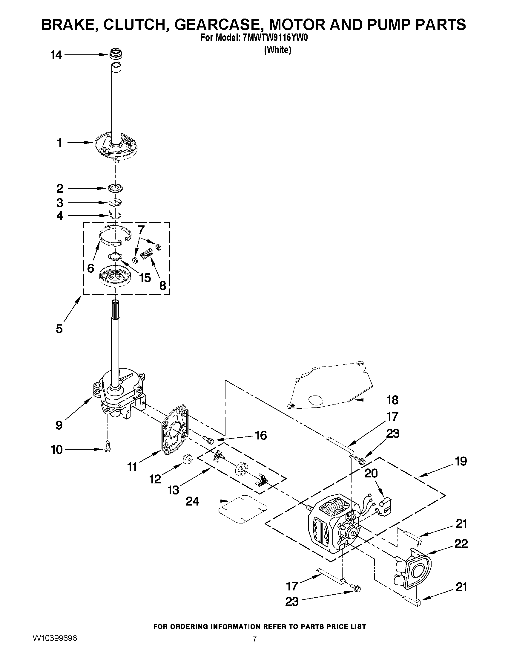 04 - BRAKE, CLUTCH, GEARCASE, MOTOR AND PUMP PARTS