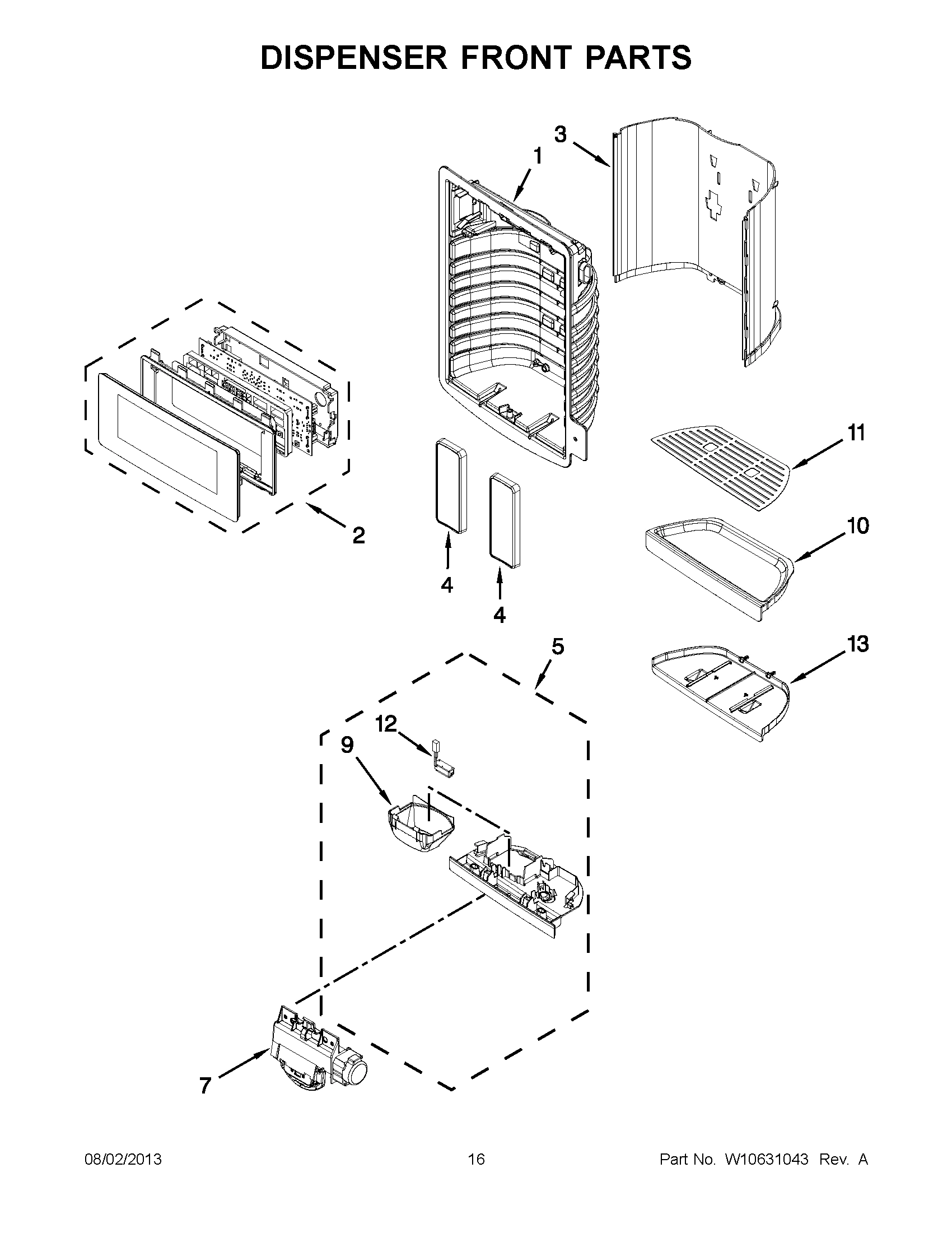 08 - DISPENSER FRONT PARTS