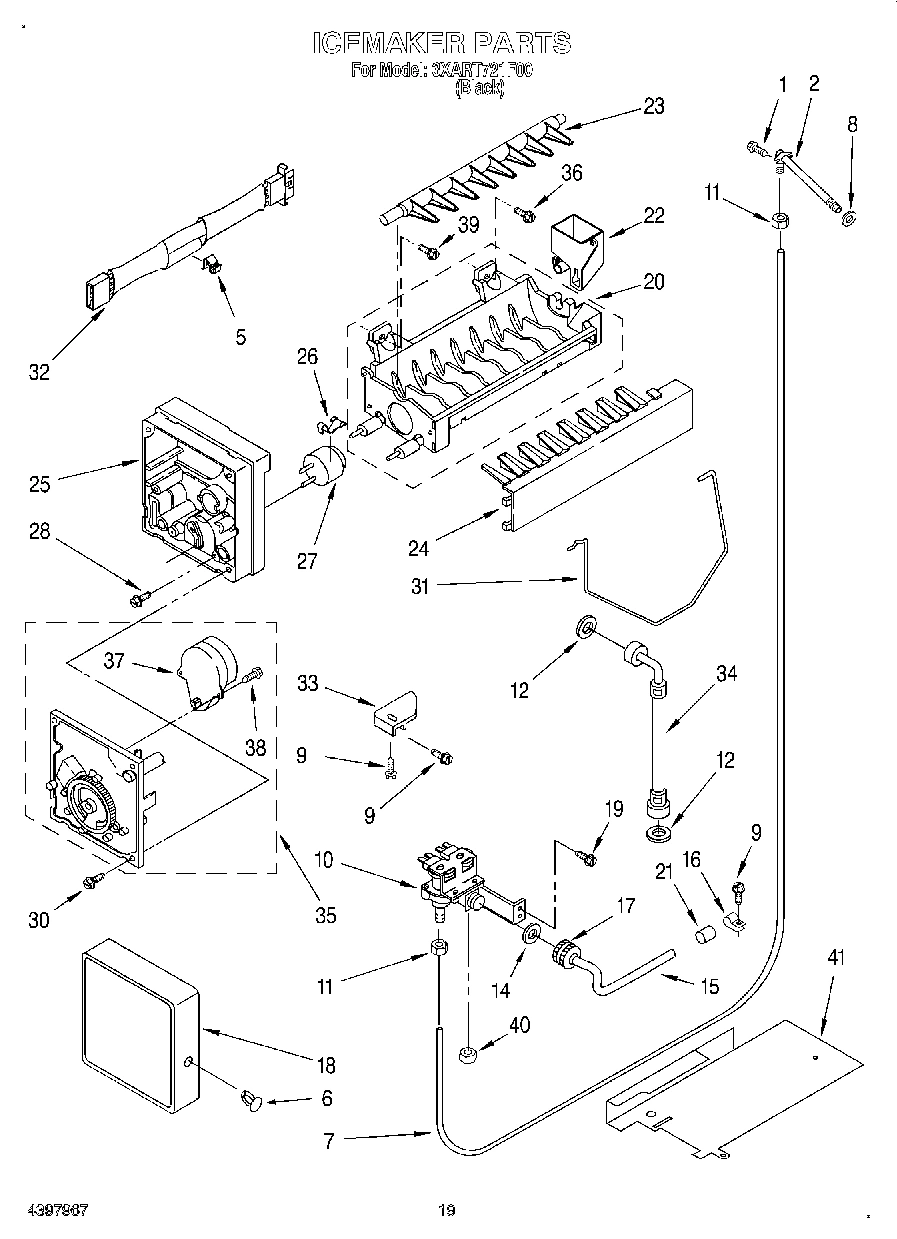 11 - ICE MAKER, LIT/OPTIONAL