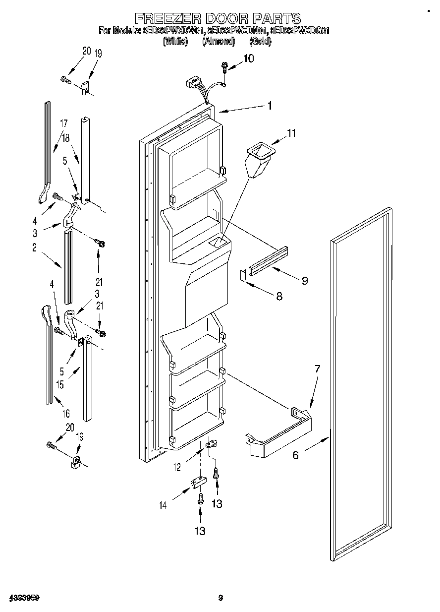 07 - FREEZER DOOR