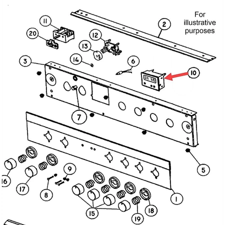 575063P Fisher & Paykel Range Electronic Cloc
