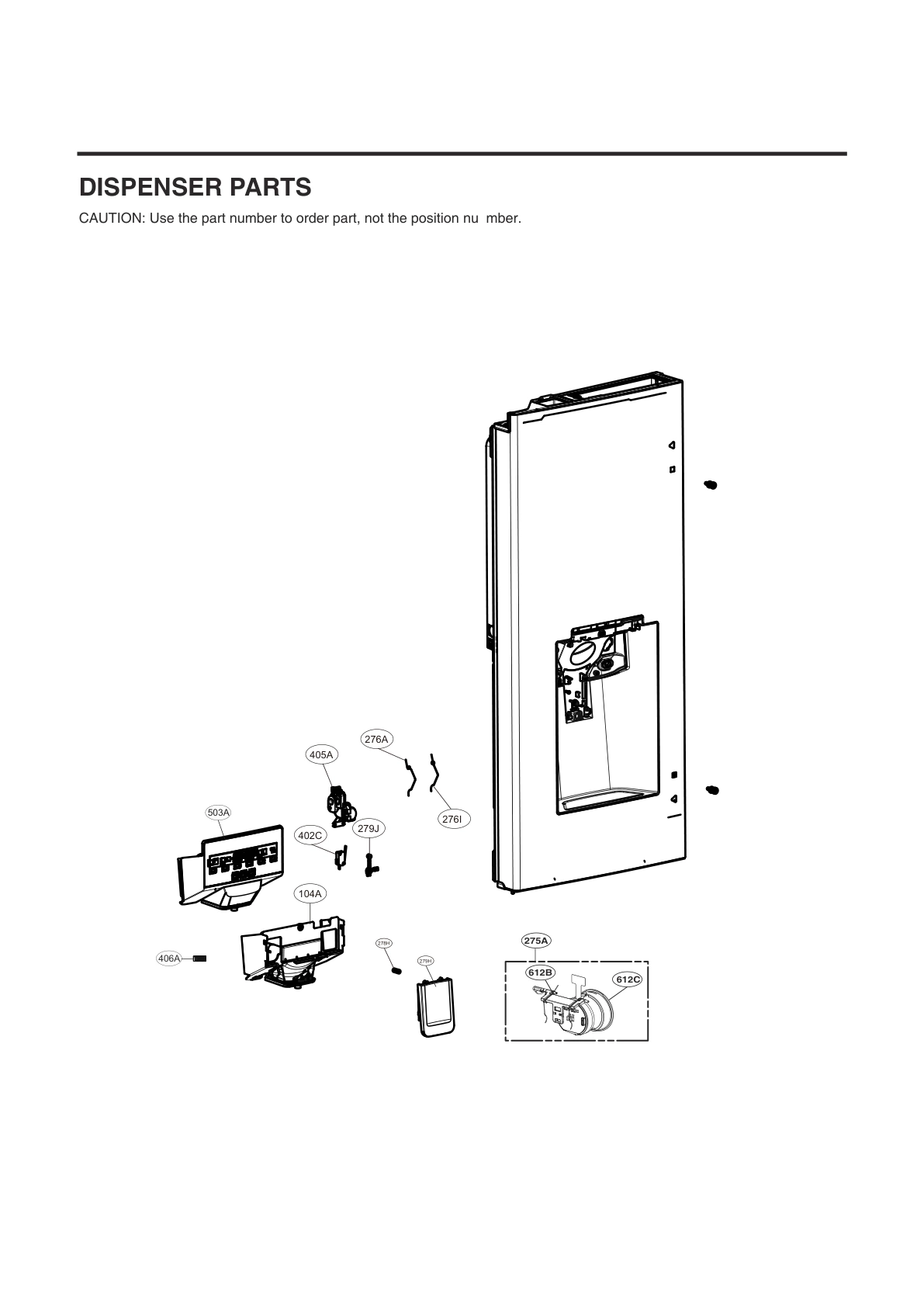 DISPENSER PARTS