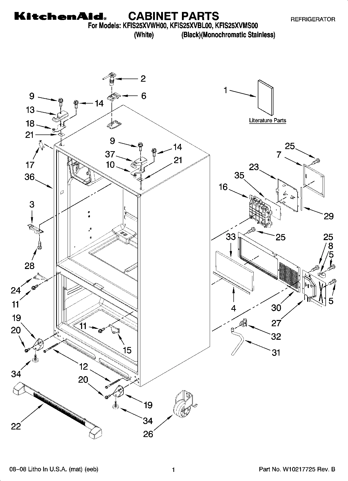 01 - CABINET PARTS