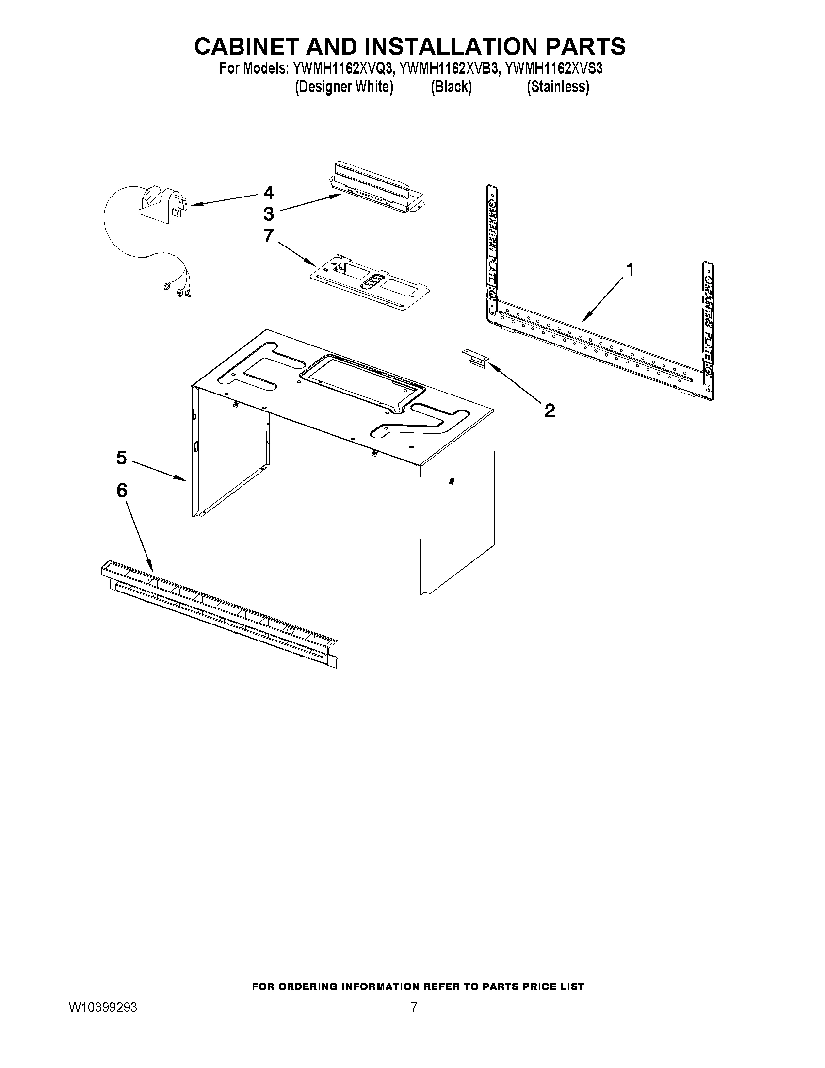 06 - CABINET AND INSTALLATION PARTS