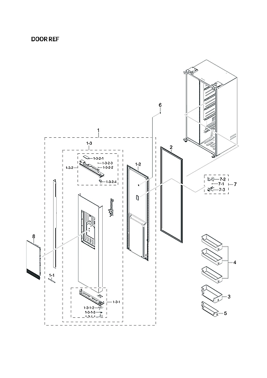 REFRIGERATOR DOOR PARTS