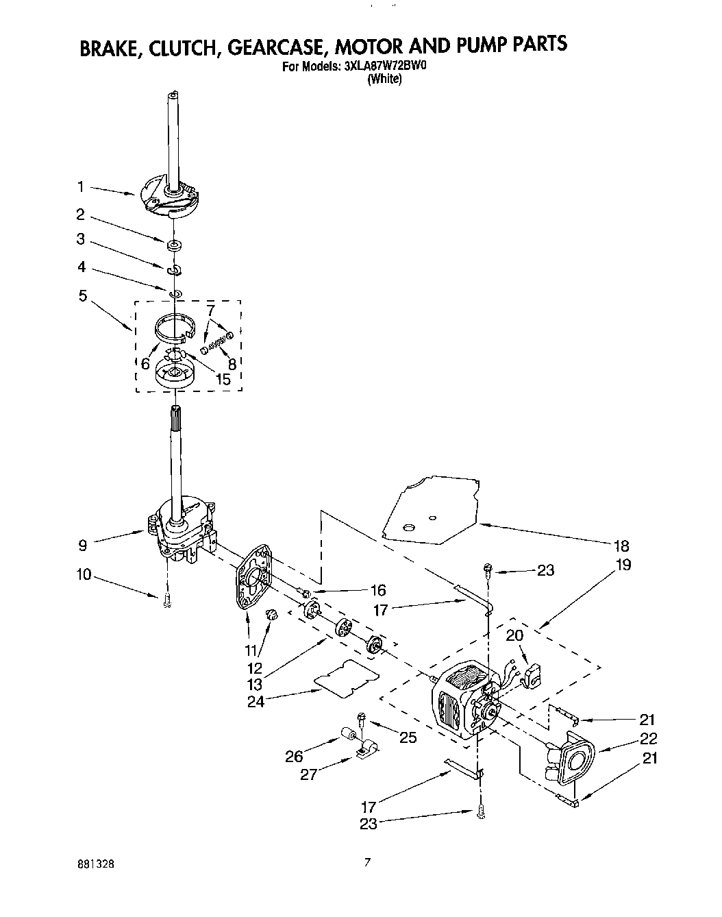 04 - BRAKE, CLUTCH, GEARCASE, MOTOR AND PUMP