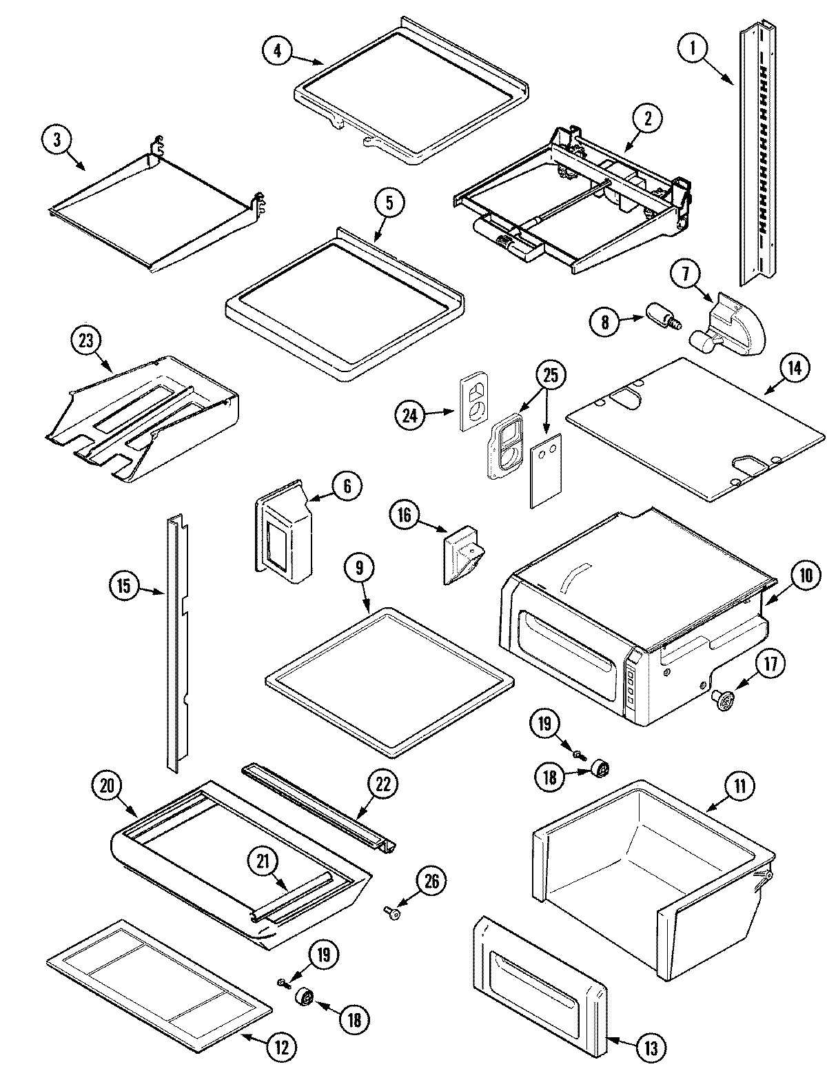 11 - SHELVES & ACCESSORIES