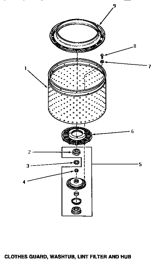 06 - CLOTHES GUARD/WASHTUB/LINT FILTER & HUB