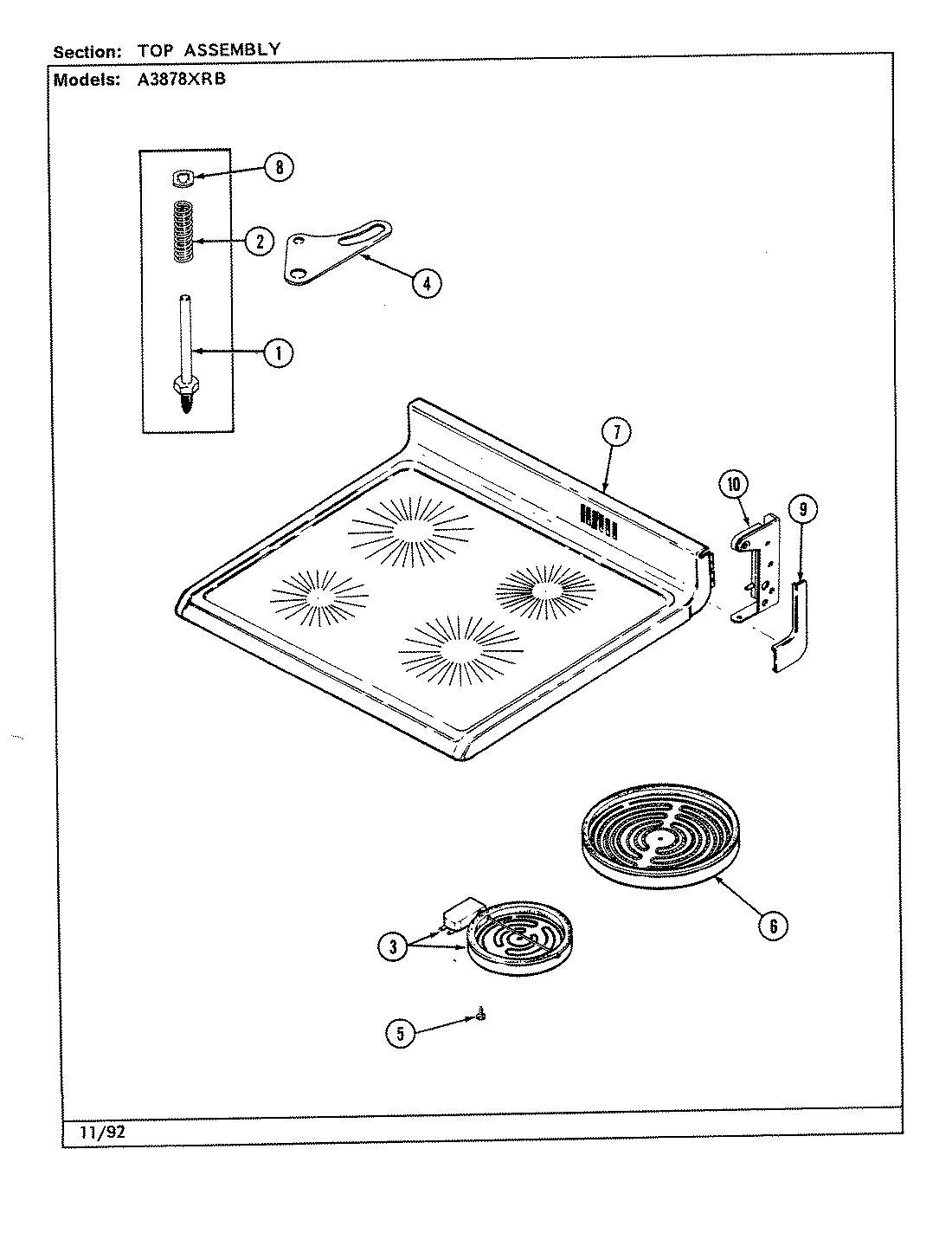 08 - TOP ASSY. (A3878XRB)