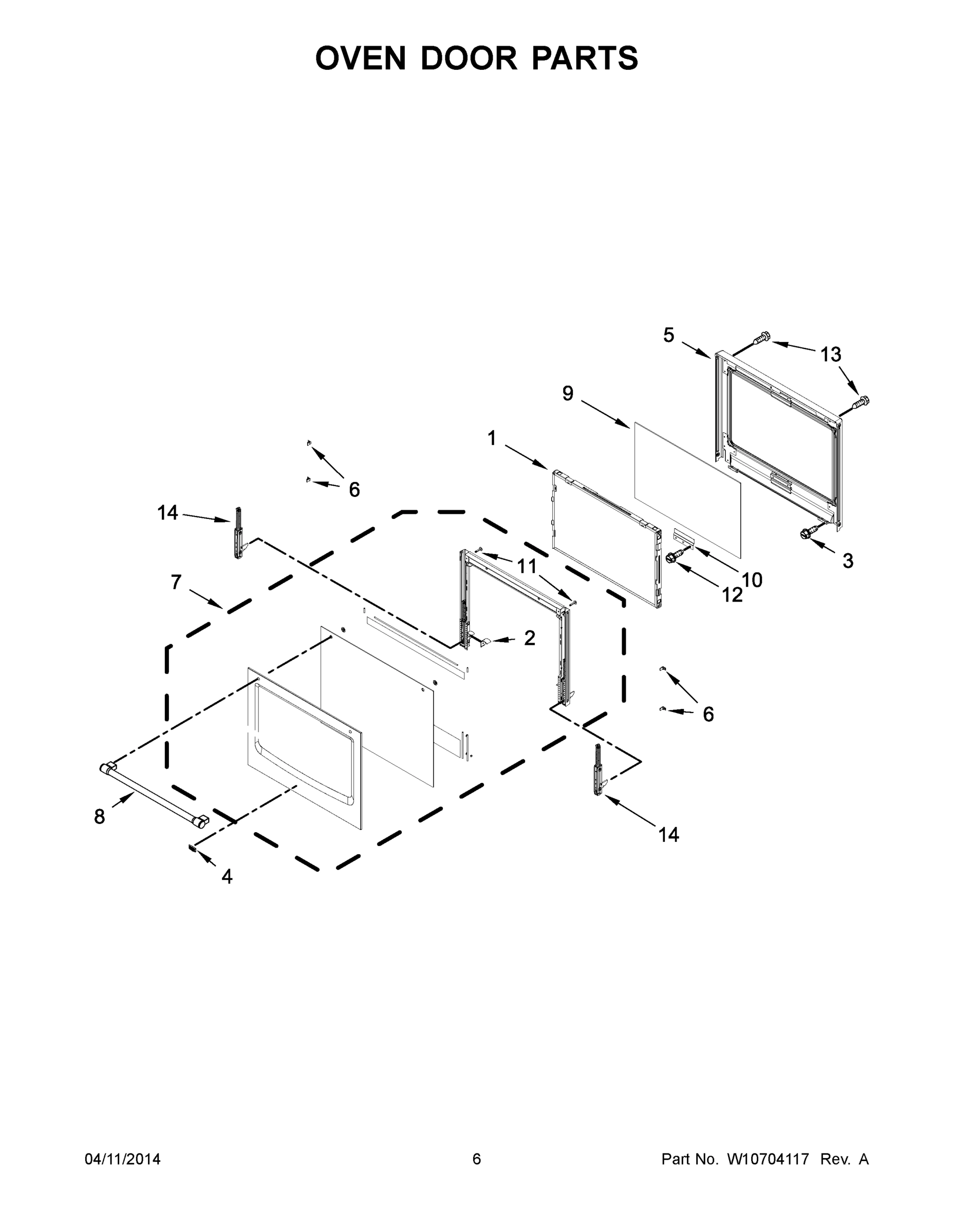 04 - OVEN DOOR PARTS