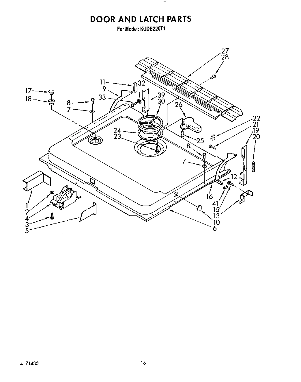 13 - DOOR AND LATCH