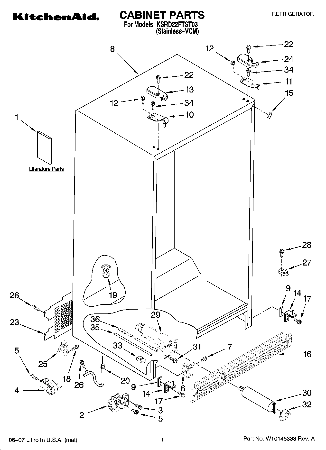 01 - CABINET PARTS