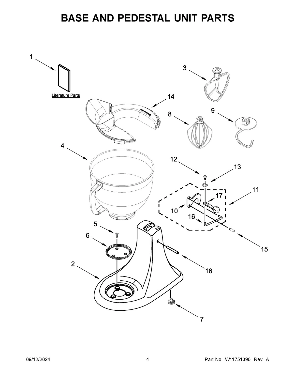 03 - BASE AND PEDESTAL UNIT PARTS