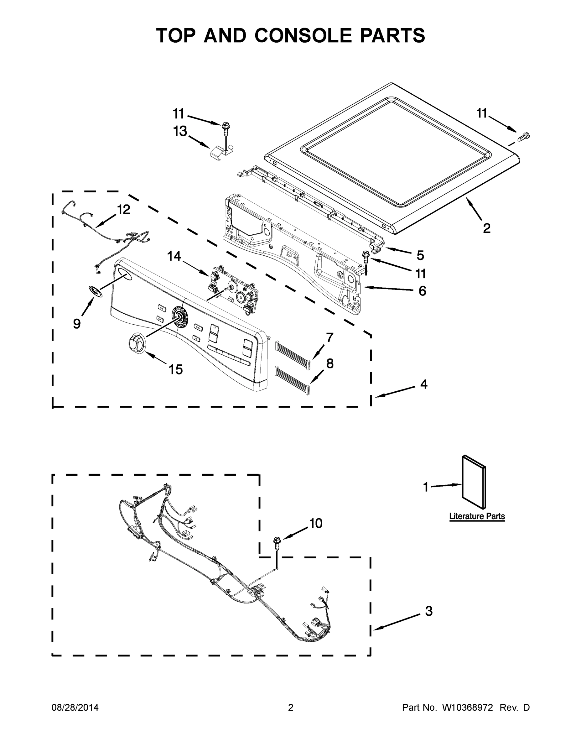 02 - TOP AND CONSOLE PARTS