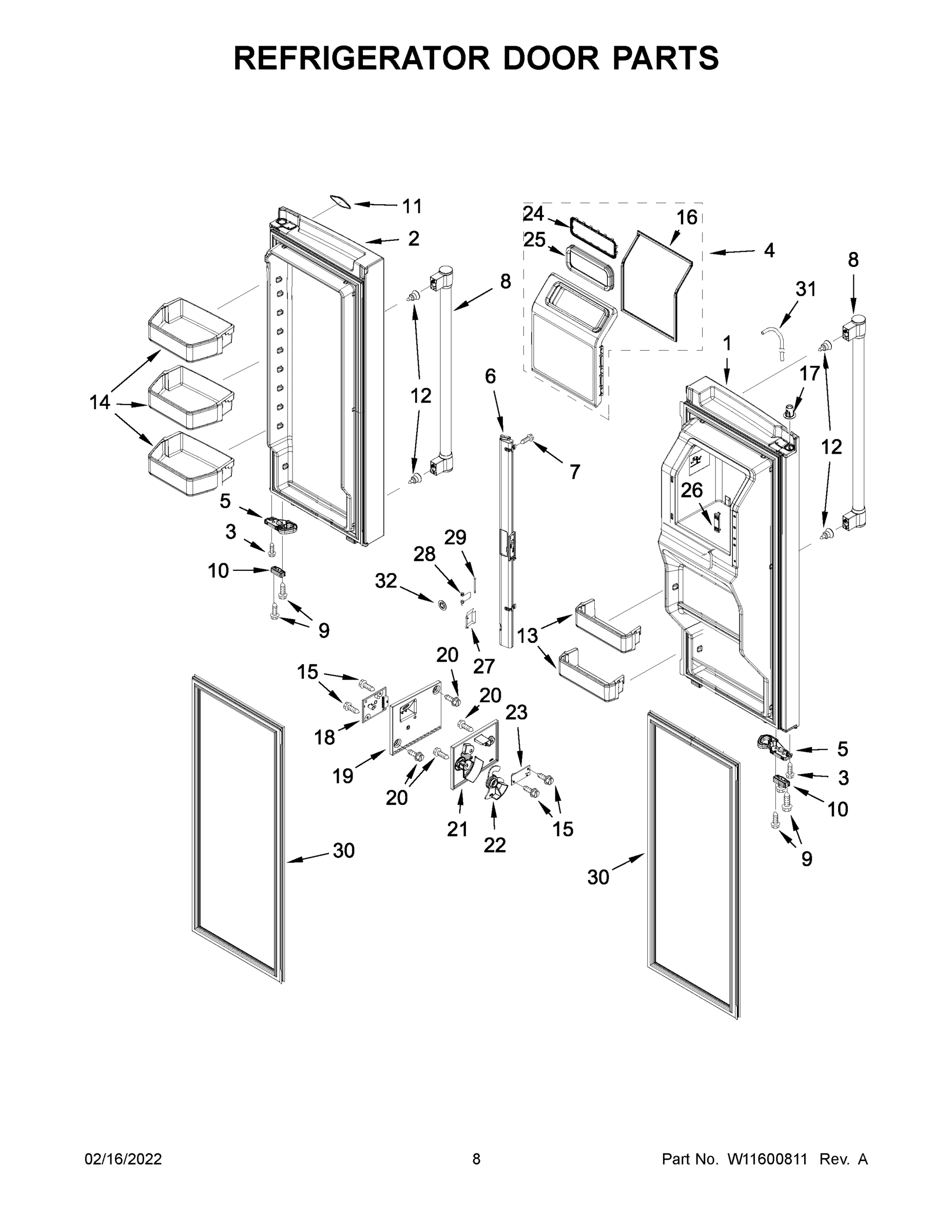 05 - REFRIGERATOR DOOR PARTS