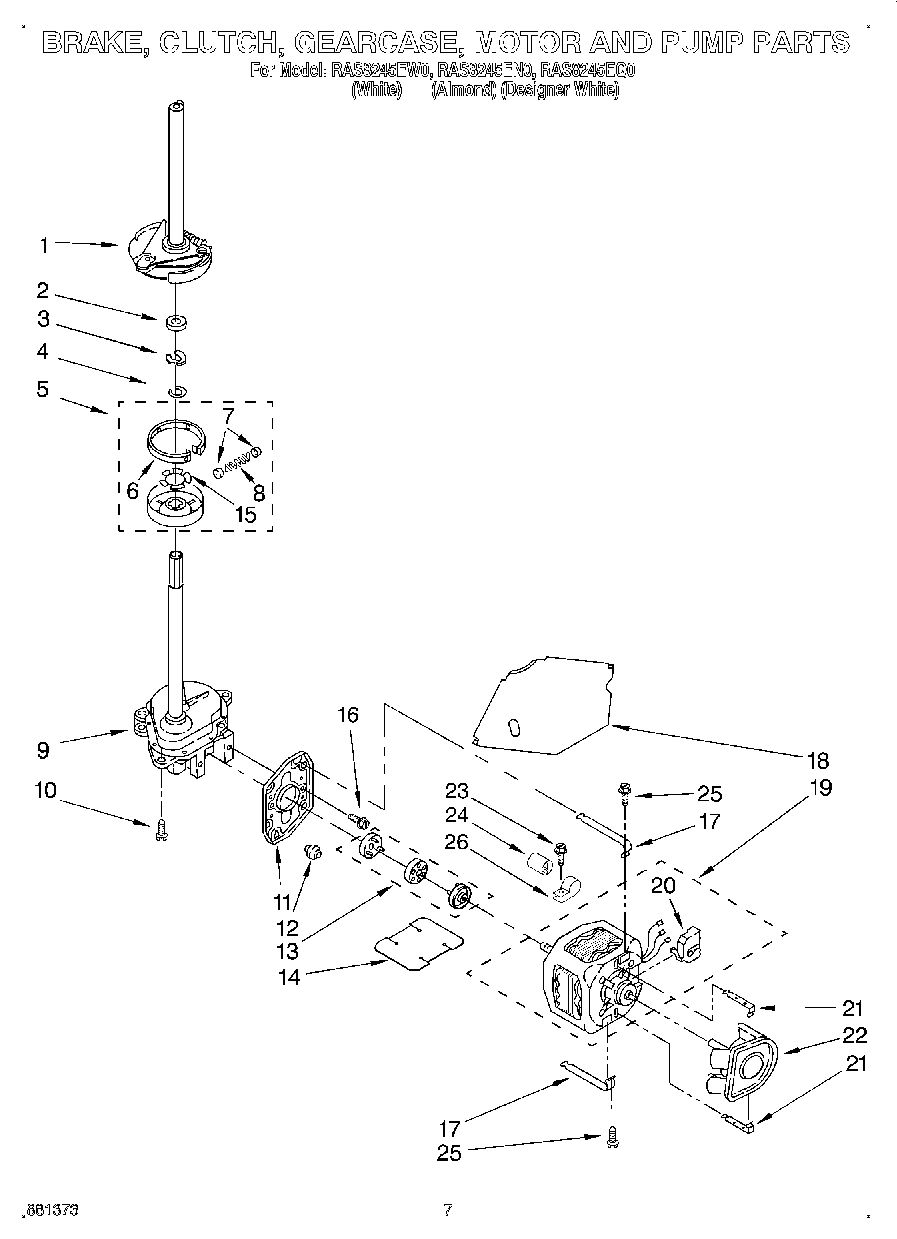 04 - BRAKE, CLUTCH, GEARCASE, MOTOR AND PUMP
