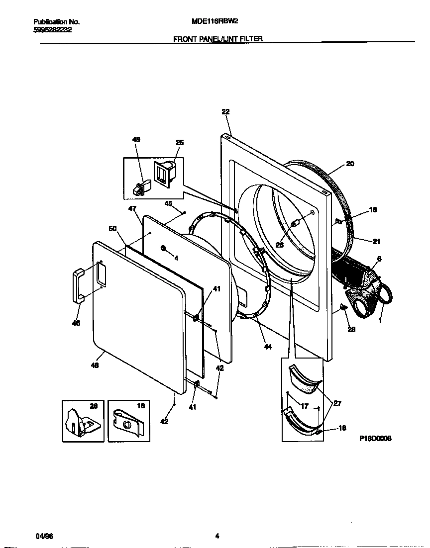 03 - FRONT PANEL/LINT FILTER
