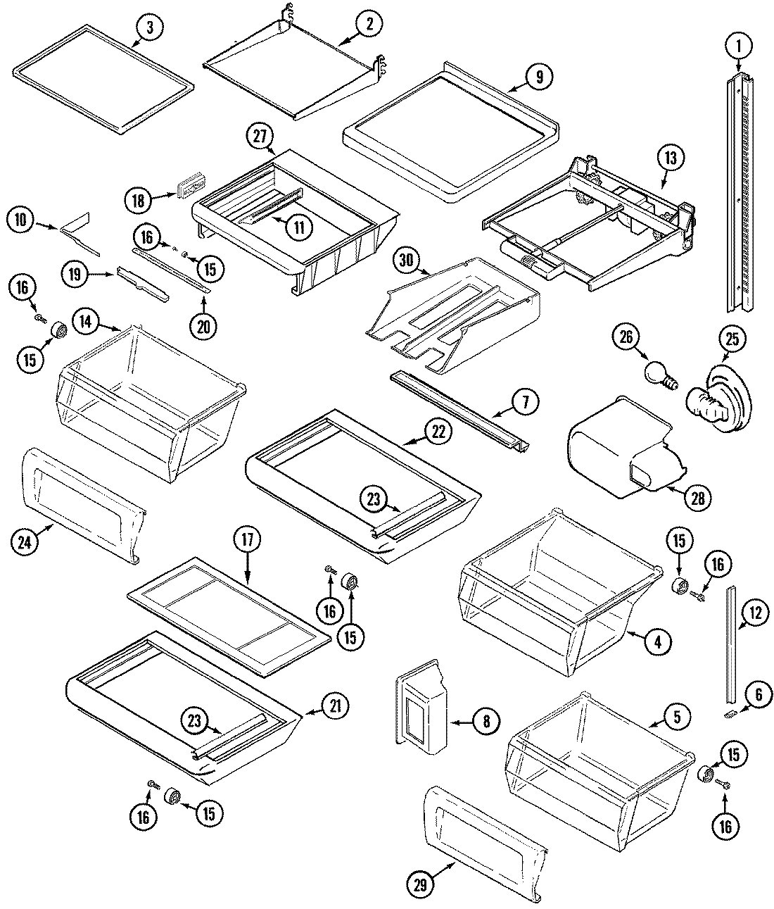 11 - SHELVES & ACCESSORIES