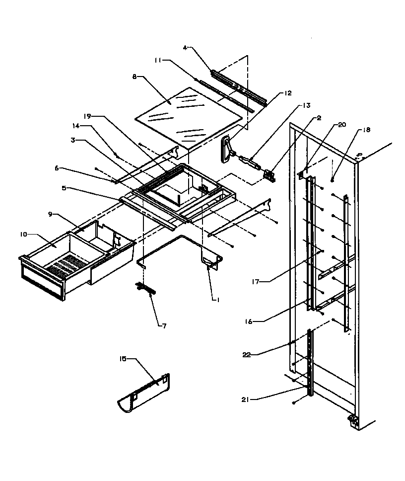 10 - REF SHELVING AND DRAWERS