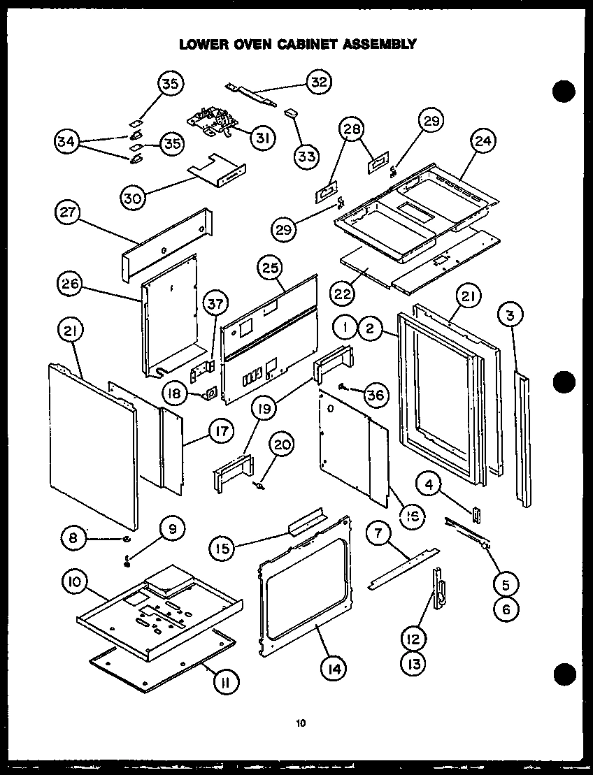 04 - LOWER OVEN CABINET ASSY
