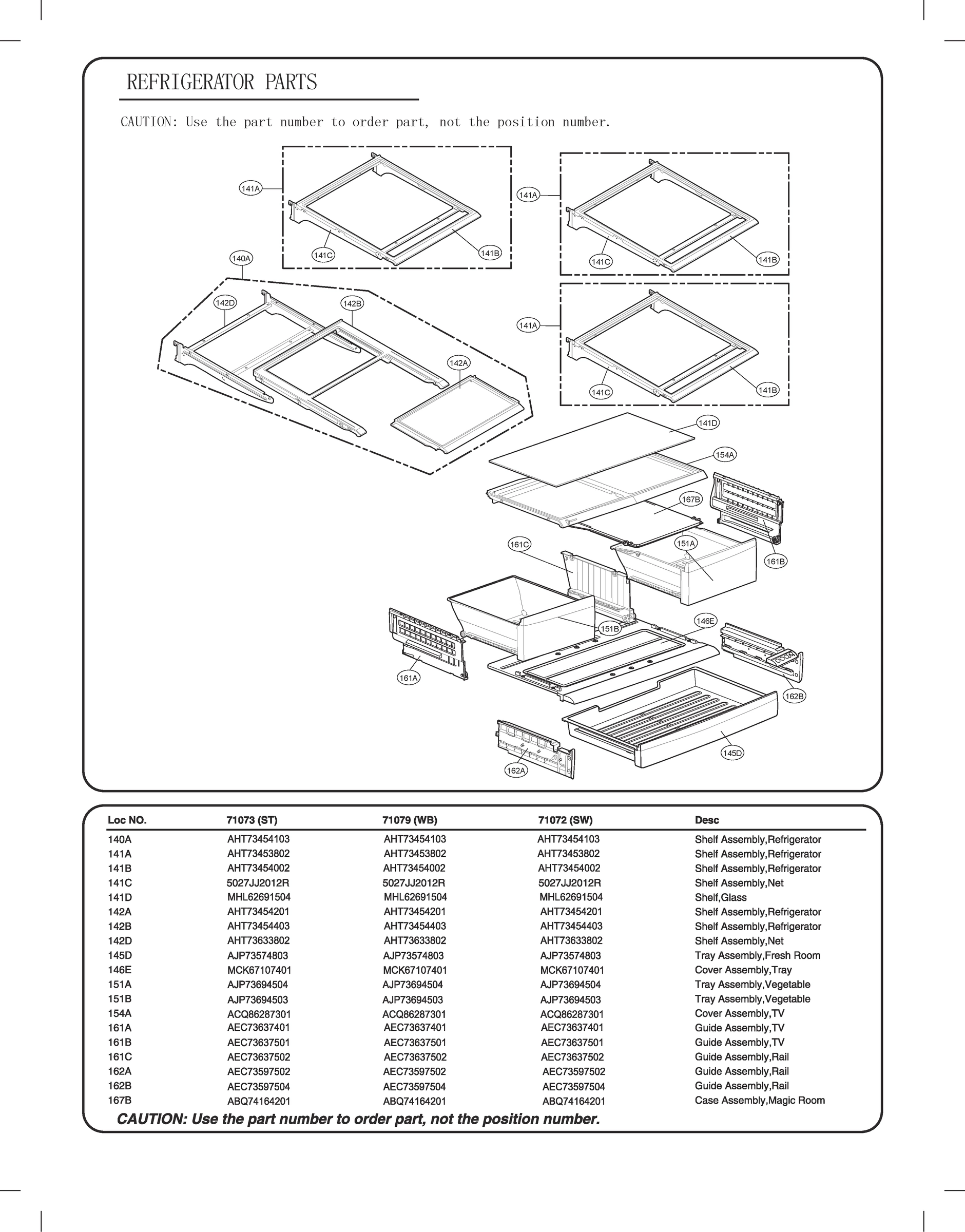 REFRIGERATOR PARTS