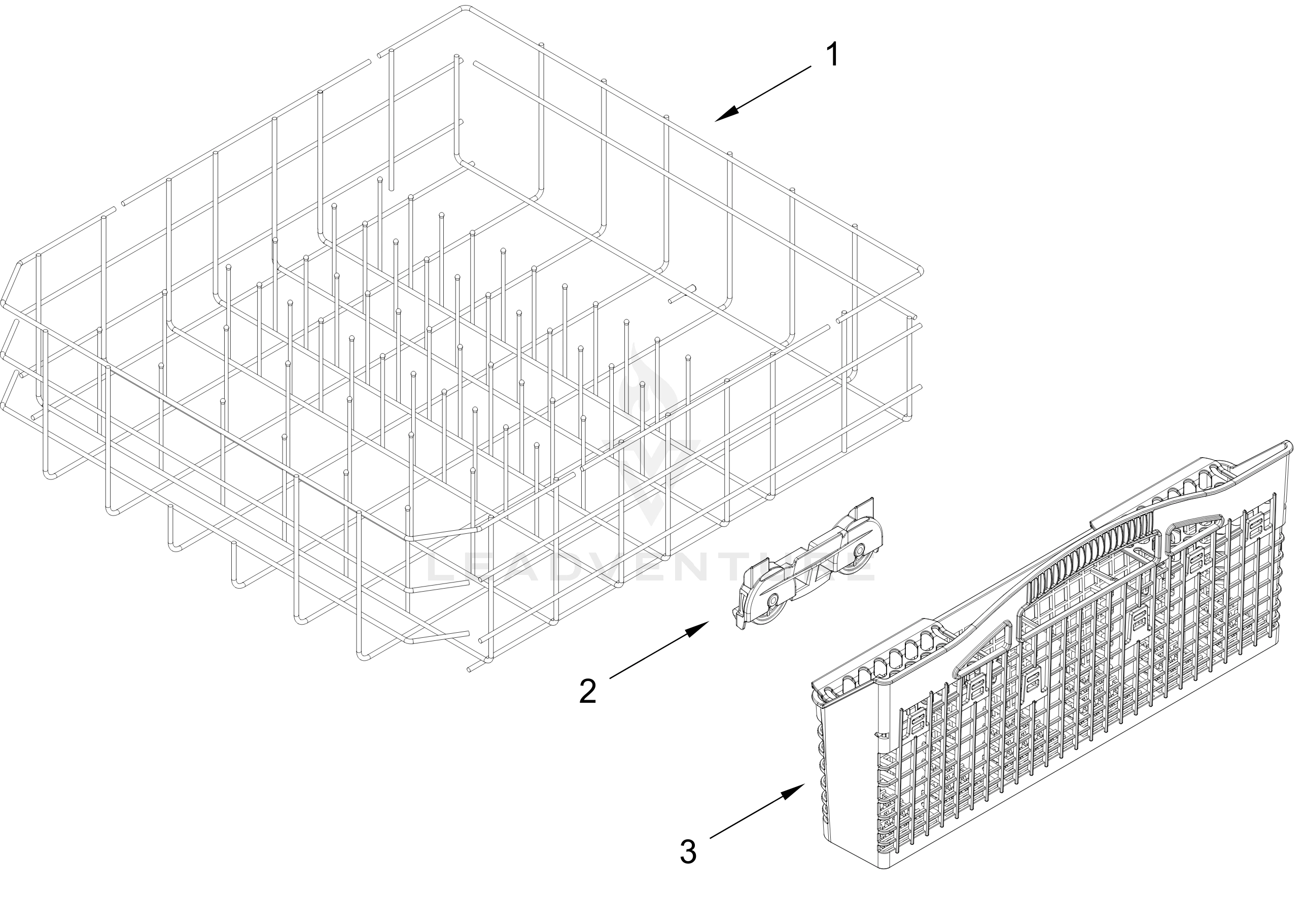 LOWER RACK PARTS