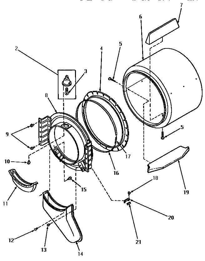 04 - FR BLKHD, AIR DUCT, FELT SEAL & CYLINDER