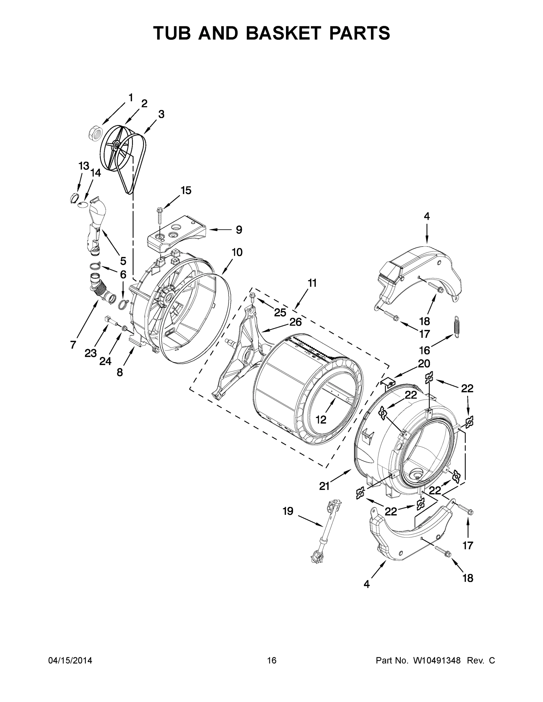 09 - TUB AND BASKET PARTS