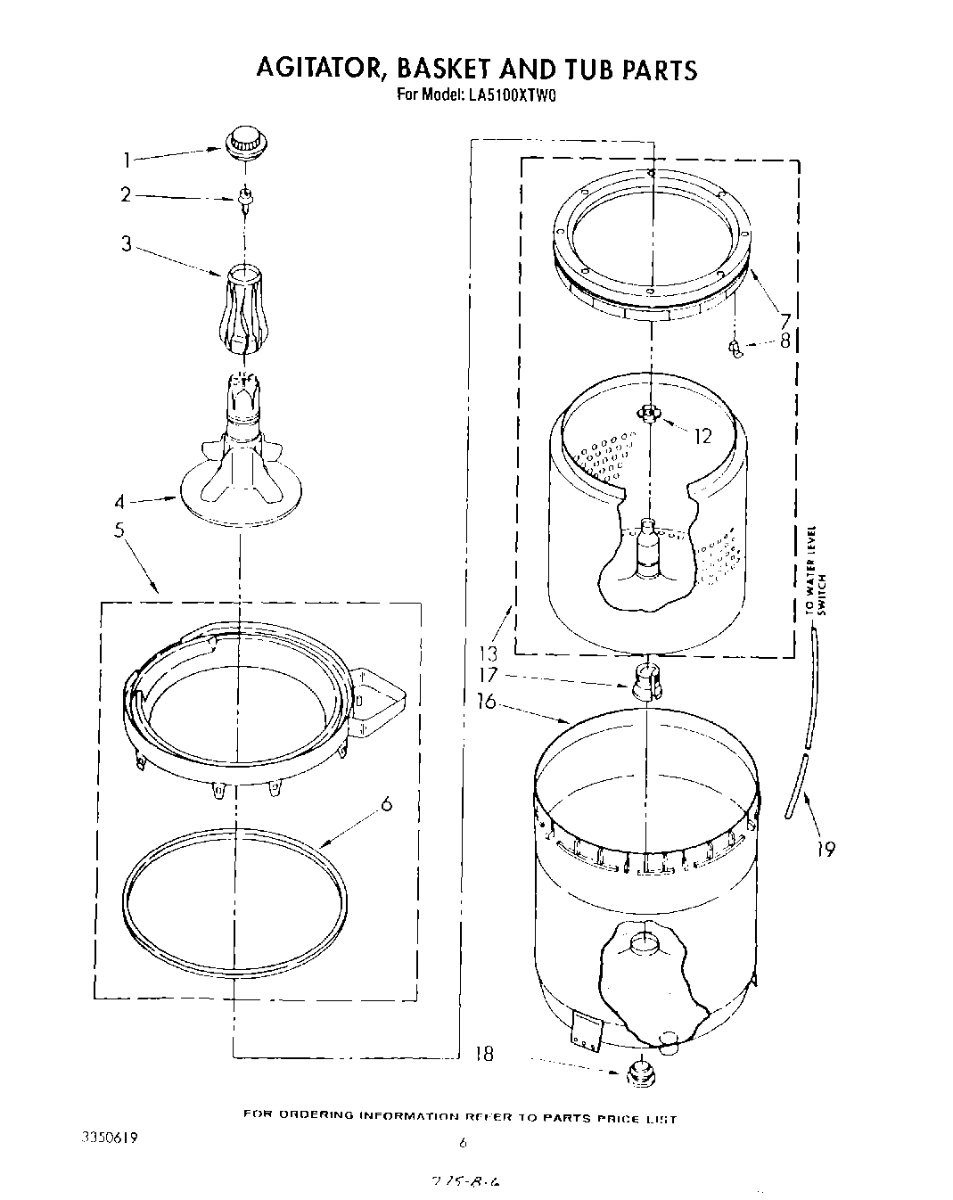 04 - AGITATOR, BASKET AND TUB