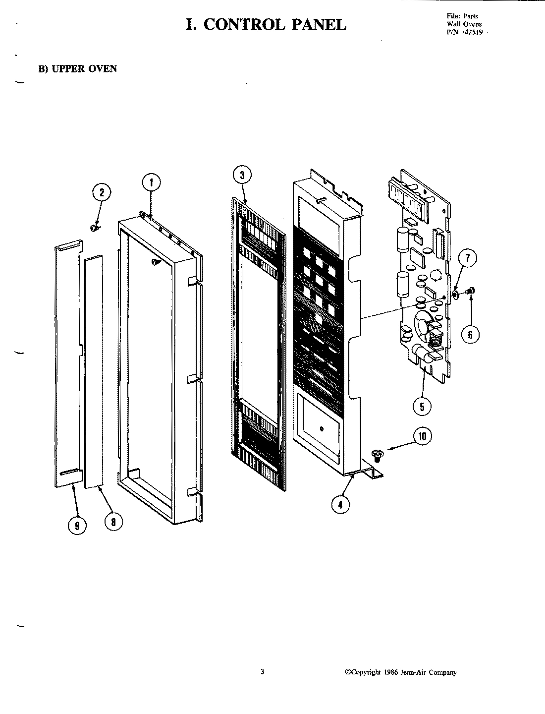 08 - CONTROL PANEL (UPPER)