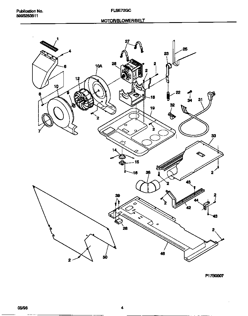 03 - MOTOR/BLOWER/BELT