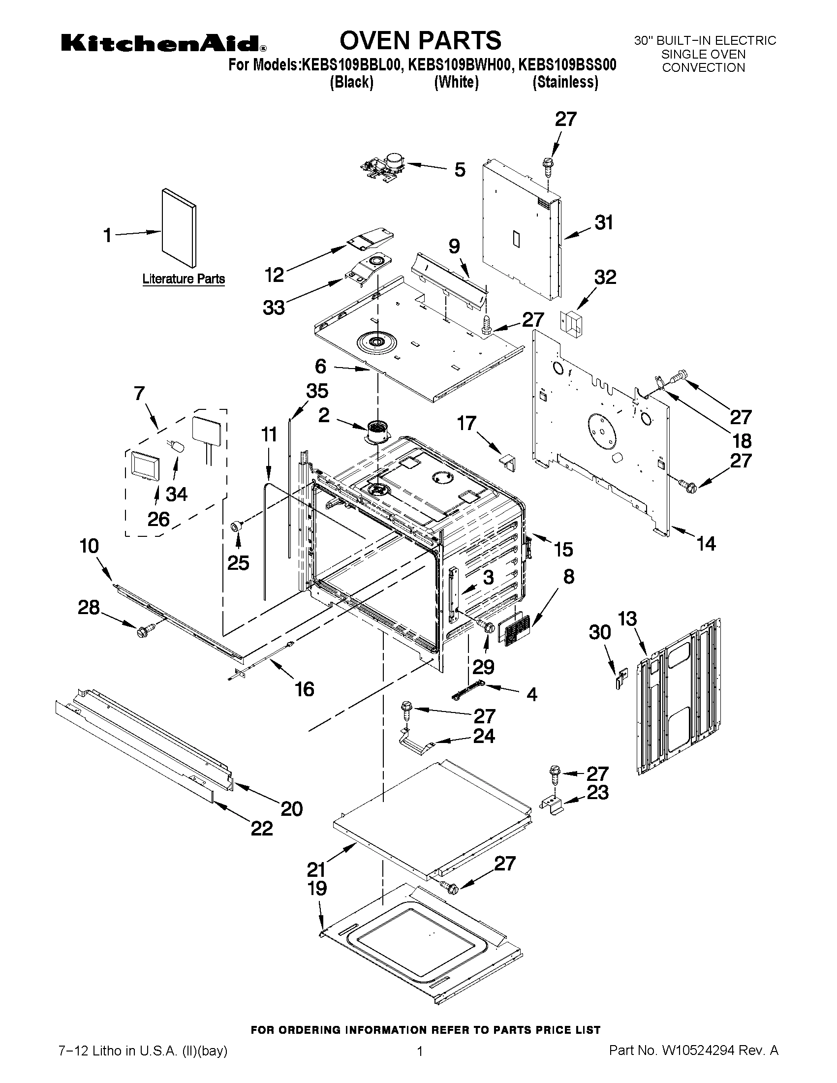 01 - OVEN PARTS