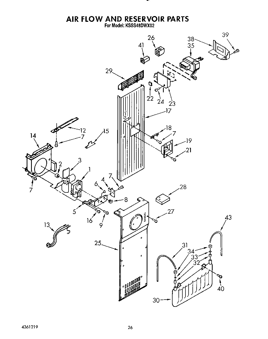 16 - AIR FLOW AND RESERVOIR