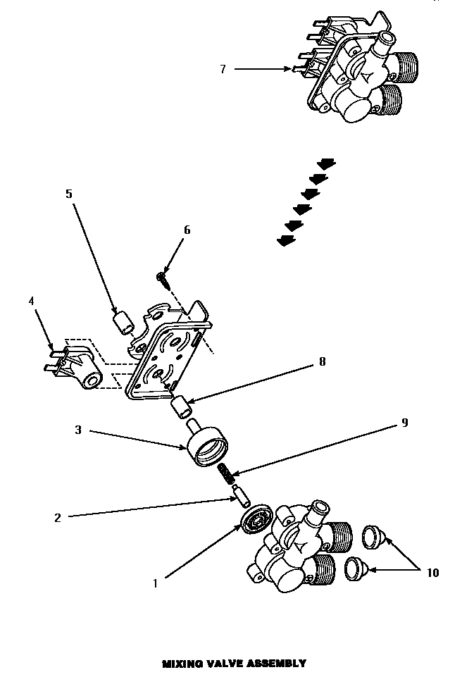 10 - MIXING VALVE ASSY
