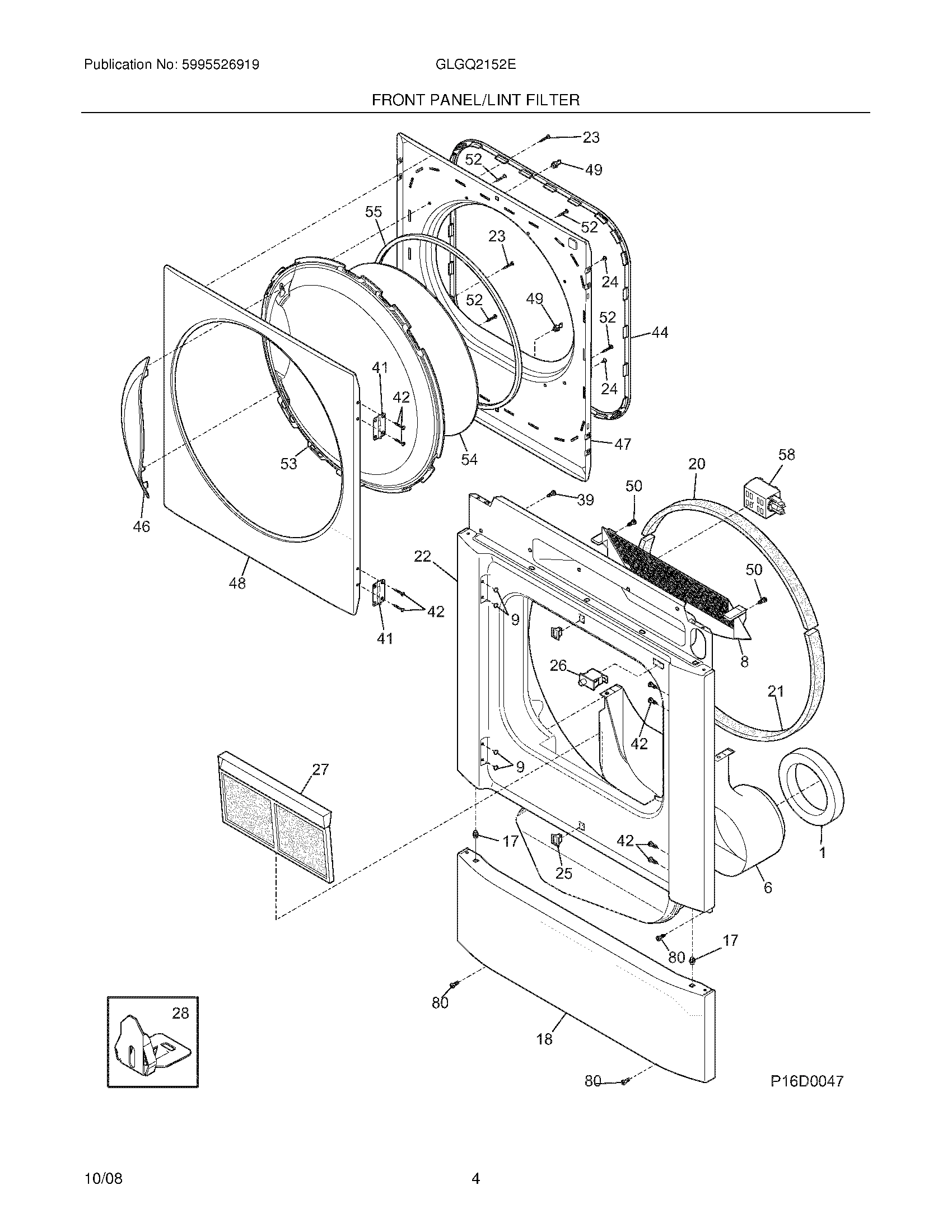 05 - FRONT PANEL/LINT FILTER