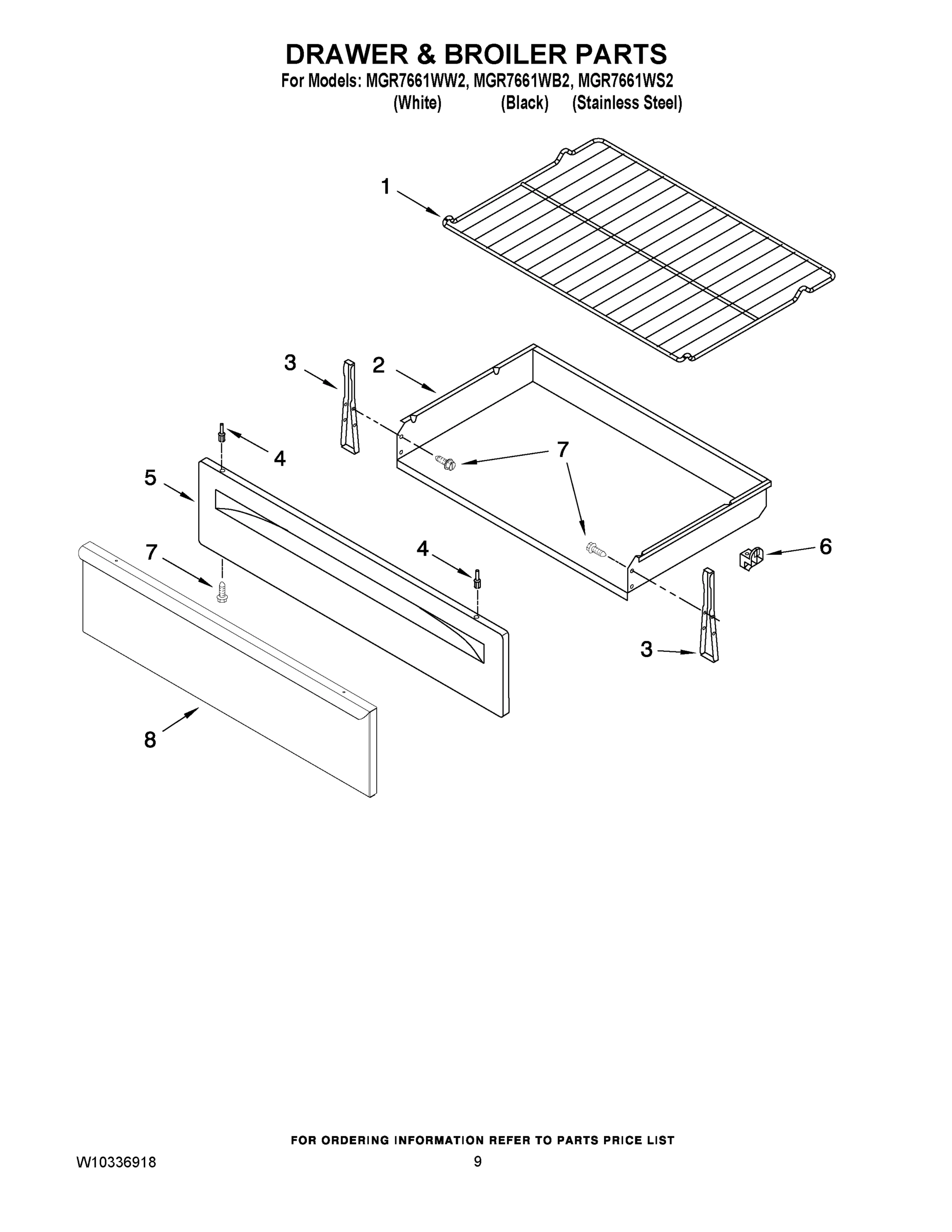 06 - DRAWER & BROILER PARTS