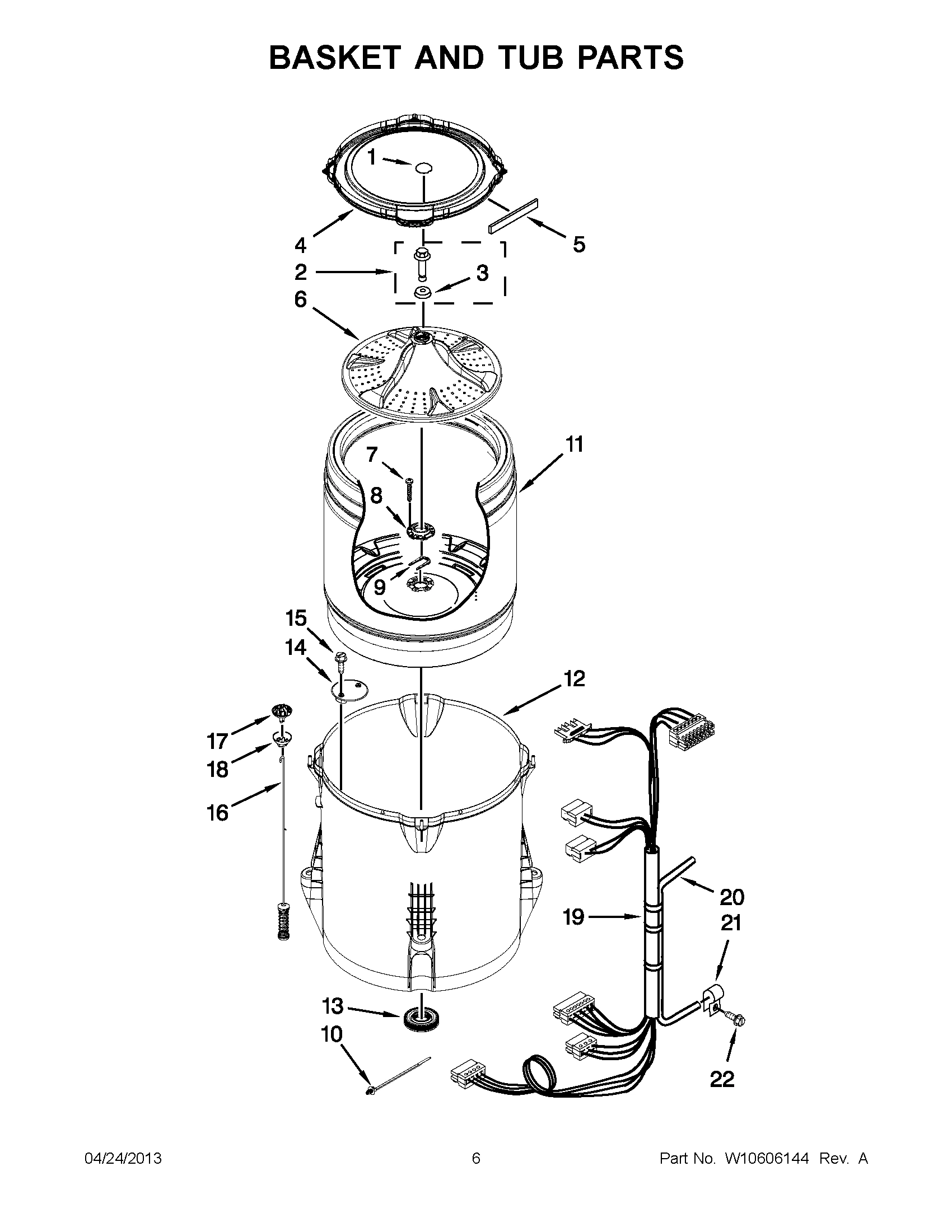 03 - BASKET AND TUB PARTS