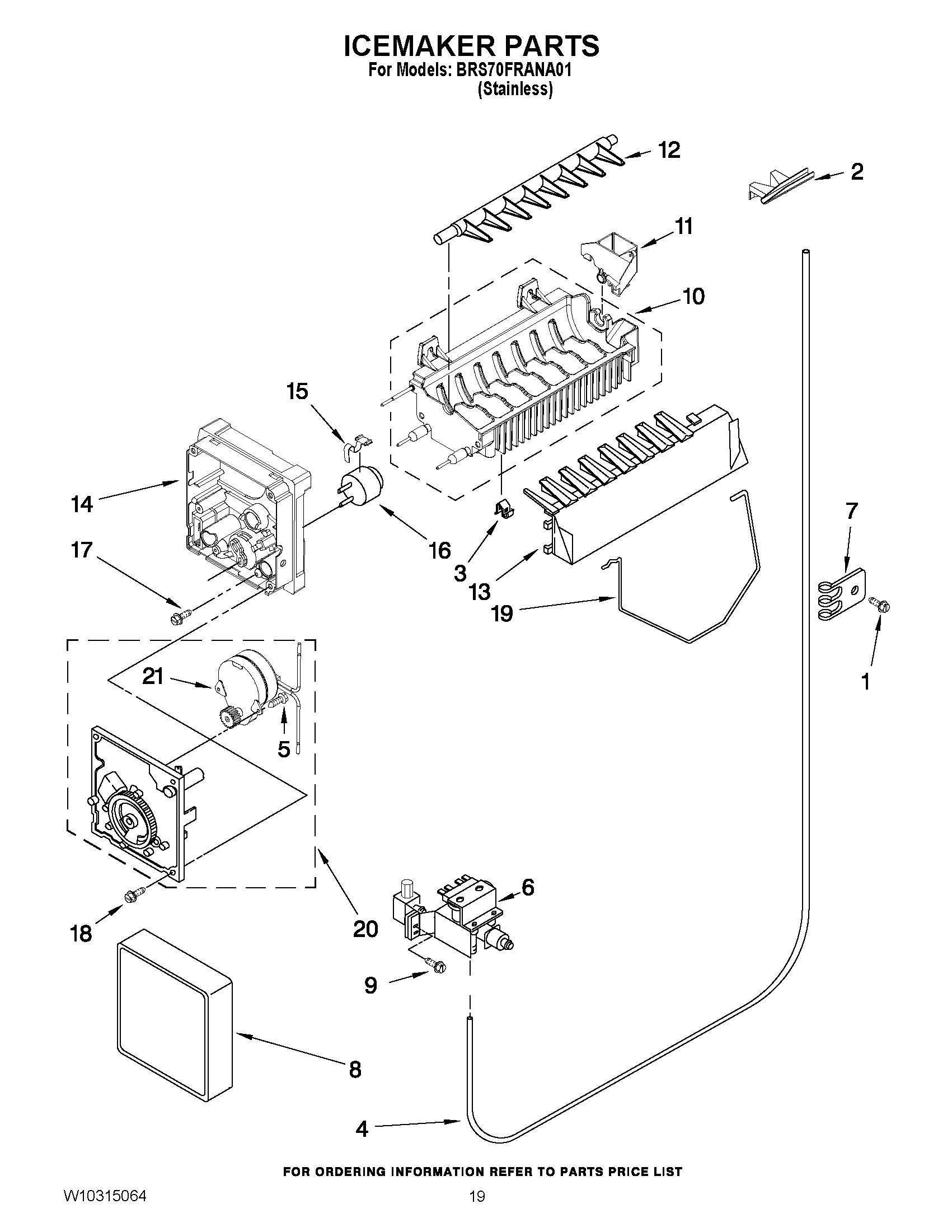12 - ICEMAKER PARTS