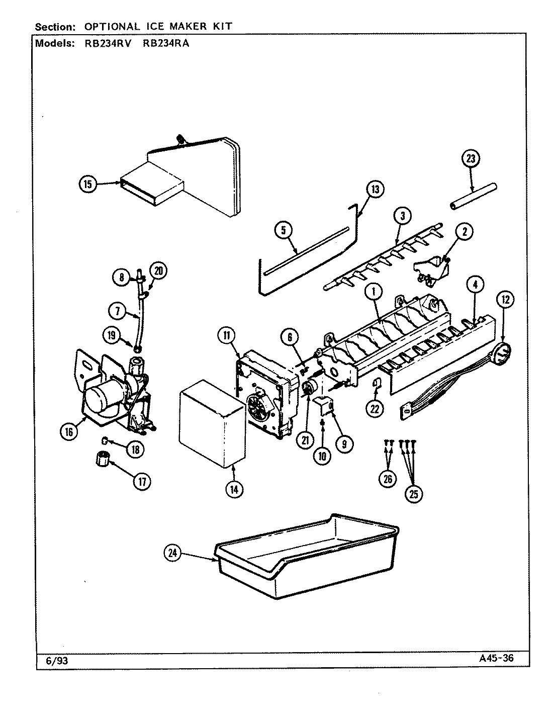 04 - OPTIONAL ICE MAKER KIT