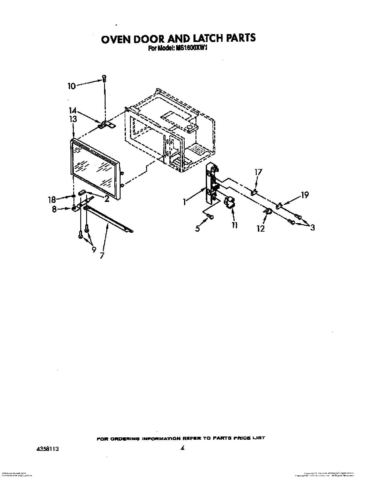 04 - OVEN DOOR AND LATCH