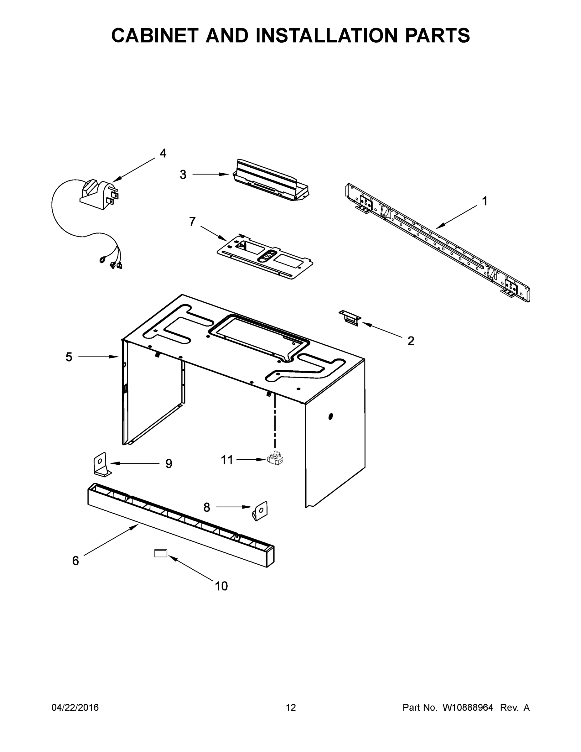 07 - CABINET AND INSTALLATION PARTS
