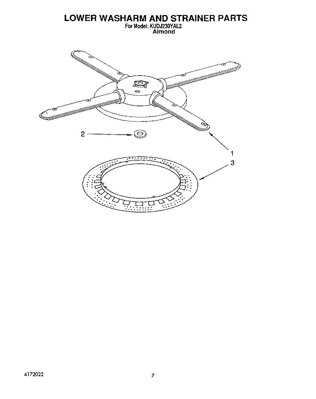 05 - LOWER WASHARM AND STRAINER