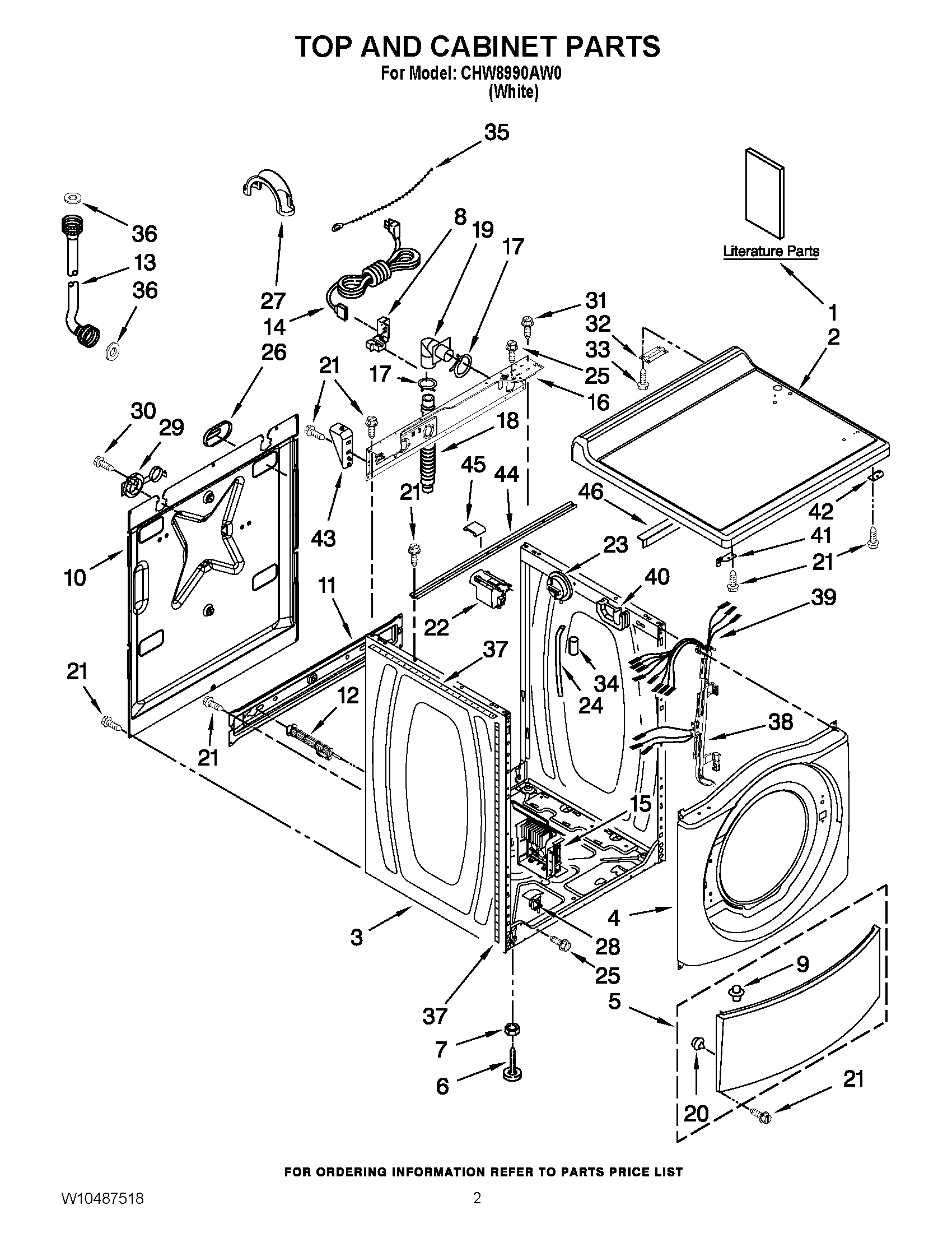 01 - TOP AND CABINET PARTS